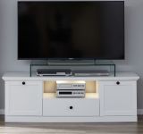 TV-Lowboard Baxter in wei Landhaus Fernsehtisch 140 x 49 cm