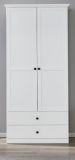 Garderobenschrank Baxter in wei Landhaus Flurgarderobe 81 x 196 cm