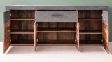 Sideboard Indy in Used Wood Shabby mit Matera grau Kommode 178 x 77 cm