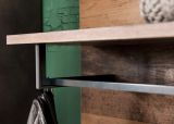 Garderobe Indy in Old Used Wood mit grau 4-teilig (265 x 192 cm)