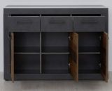 Sideboard Indy in Used Wood Shabby mit Matera grau Kommode 117 x 86 cm