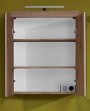 Badezimmer Spiegelschrank Amanda in Asteiche Dekor Badschrank 2-trig 60 x 77 cm