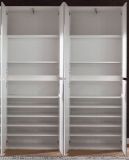 Garderobenschrank mit Spiegel Mirror in wei mit Spiegeltren - Schuhschrank 148 x 191 cm