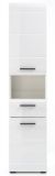 Badezimmer Hochschrank Skin in wei Hochglanz 30 x 182 cm