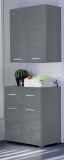 Bad Hngeschrank Amanda in grau Hochglanz Badschrank 73 x 77 cm