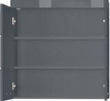 Bad Hngeschrank Amanda in grau Hochglanz Badschrank 73 x 77 cm