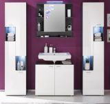 Badezimmer Spiegelschrank Tetis Grafit grau Badmbel 72 x 70 cm