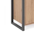 Kommode Malta in Artisan Eiche und Anthrazit Industrial Look 120 x 88 cm