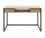 Schreibtisch Malta in Artisan Eiche und Anthrazit im Industrial Look 120 x 60 cm