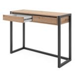 Konsolentisch Malta in Eiche und Anthrazit im Industrie Look 100 x 75 cm
