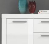 Sideboard Avio in wei Hochglanz Lack Kommode 160 x 85 cm
