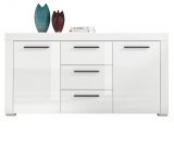 Sideboard Avio in wei Hochglanz Lack Kommode 160 x 85 cm
