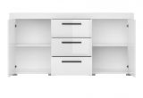 Sideboard Avio in wei Hochglanz Lack Kommode 160 x 85 cm