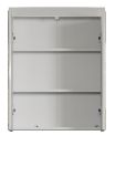 Badezimmer Spiegelschrank Adamo in wei� Hochglanz Badschrank 2-t�rig 60 x 77 cm