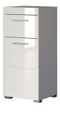 Badezimmer Unterschrank Adamo wei� Hochglanz Badschrank 37 x 79 cm