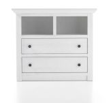 Kommode Hooge in Pinie wei Landhaus 105 x 90 cm