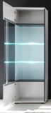 Vitrine Design-D in wei Hochglanz Vitrinenschrank 60 x 200 cm