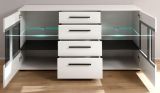 Sideboard Design-D in wei Hochglanz Kommode 150 x 86 cm Anrichte