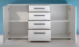Sideboard Design-D in wei Hochglanz Kommode 150 x 86 cm, Soft-Close