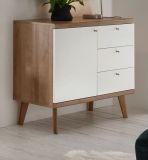 Sideboard Helge in wei und Eiche Riviera Kommode skandinavisch 107 x 83 cm