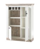 Highboard Rovola in Pinie wei / Oslo Pinie Landhaus Kommode 105 x 146 cm