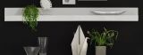 Wandboard Nobile in wei Hochglanz Wandregal 217 x 22 cm