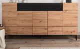 Sideboard Liam in Artisan Eiche und schwarz Anrichte 180 x 90 cm