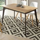 Esstisch Ronson in Artisan Eiche und schwarz Kchentisch skandinavisch ausziehbar mit Einlegeplatte 140 - 180 x 75 cm