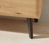 Couchtisch Ronson in Artisan Eiche und schwarz Beistelltisch skandinavisch 107 x 67 cm