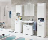 Badmbel Set Monte in wei Hochglanz Badkombination 5-teilig 164 x 189 cm