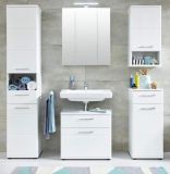 Badezimmer Spiegelschrank Monte in wei Badschrank 3-trig 60 x 74 cm