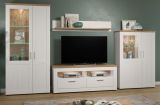TV-Lowboard Shade in Andersen Pinie wei und Artisan Eiche Landhaus TV-Unterteil mit Komforthhe 148 x 59 cm