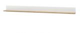 Wandboard Center in wei und Wotan Eiche Wandregal 170 x 15 cm