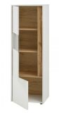 Schrank Set 3-teilig Center in wei und Wotan Eiche Wohnkombination 3 x Vitrine 190 x 155 cm
