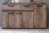 Sideboard Stripe in Eiche Tabak und Matera grau Kommode 142 x 83 cm