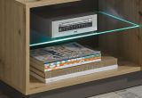 TV-Lowboard Louna in Eiche Artisan und Graphit grau TV-Unterteil 138 x 46 cm