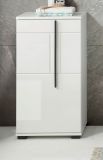 Badezimmer Kommode Design-D in wei Hochglanz Badschrank 45 x 87 cm Unterschrank