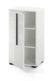 Badezimmer Kommode Design-D in wei Hochglanz Badschrank 45 x 87 cm Unterschrank