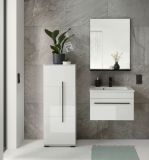 Waschbeckenunterschrank MIT Waschbecken Design-D in wei Hochglanz Waschtisch Set hngend 60 x 44 cm
