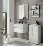 Waschbeckenunterschrank MIT Waschbecken Design-D in wei Hochglanz Waschtisch Set hngend 60 x 44 cm