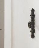 Badkombination Rovola in Pinie wei / Oslo Pinie Landhaus Badmbel Set 3-tlg. 122 x 200 cm