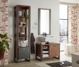 Badmbel Set 3-teilig Auburn in Eiche Stirling und Matera grau Badkombination 140 x 205 cm