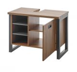 Badmbel Set 3-teilig Auburn in Eiche Stirling und Matera grau Badkombination 140 x 205 cm