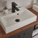 Badmbel Set 4-teilig Auburn in Eiche Stirling und Matera grau Badkombination MIT Waschbecken 160 x 205 cm