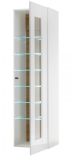 Vitrine Savanna in wei Hochglanz und Grandson Eiche Vitrinenschrank hngend / stehend 45 x 166 cm