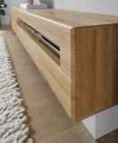 Sideboard Savanna in Grandson Eiche und wei Hochglanz Kommode 149 x 85 cm