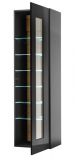 Vitrine Savanna in schwarz Hochglanz und Grandson Eiche Vitrinenschrank hngend / stehend 45 x 166 cm