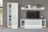 TV-Lowboard Ladis in wei Hochglanz TV Unterteil in Komforthhe XL-Board 198 x 61 cm