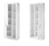 Wohnwand Ladis in wei Hochglanz Schrankwand 4-teilig 350 x 198 cm