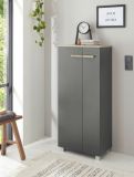 Badezimmer Kommode Dense in anthrazit matt und Eiche Midischrank hngend / stehend 51 x 110 cm